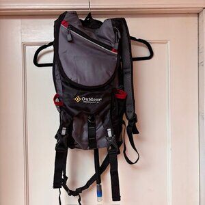 Outdoor Products 2 Litre Hydration Back Pack Black/Gray NWOT